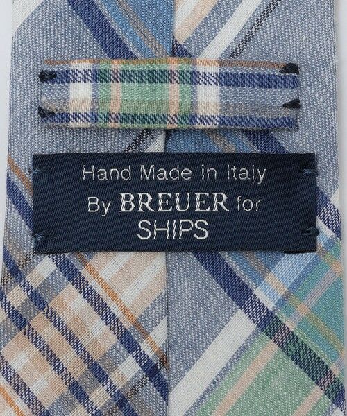 SHIPS / シップス ネクタイ | BREUER: リネン マドラス チェック ネクタイ | 詳細2