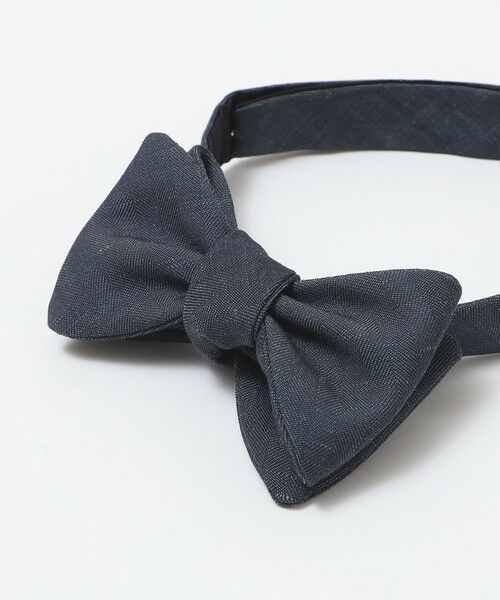 SHIPS / シップス ネクタイ | Stefano bigi: ウール/リネン ヘリンボーン ソリッド ボウタイ | 詳細1