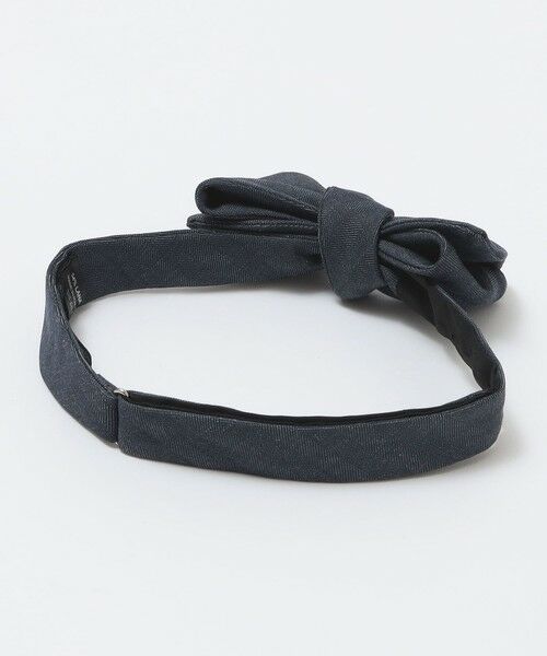 SHIPS / シップス ネクタイ | Stefano bigi: ウール/リネン ヘリンボーン ソリッド ボウタイ | 詳細2