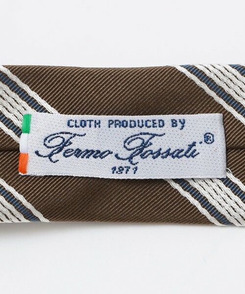 SHIPS / シップス ネクタイ | SHIPS: フォサッティ シルク コットン ストライプ ネクタイ | 詳細2