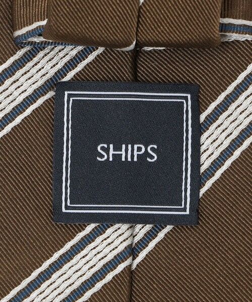SHIPS / シップス ネクタイ | SHIPS: フォサッティ シルク コットン ストライプ ネクタイ | 詳細3