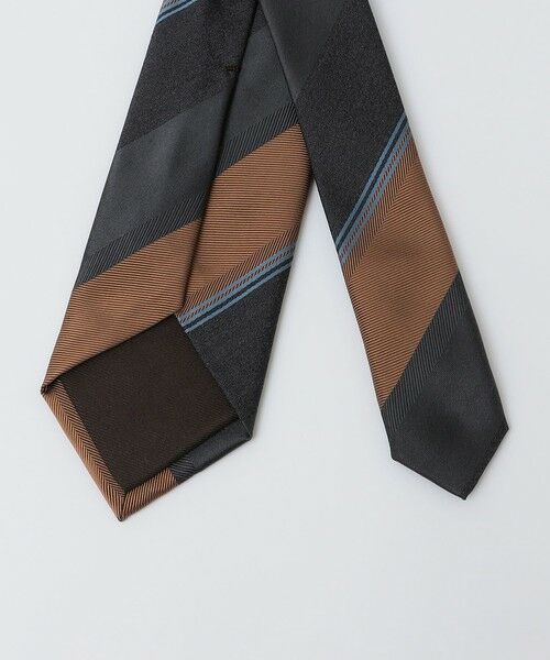 SHIPS / シップス ネクタイ | SHIPS: ヴィンテージ アーカイブ シルク ヘリンボーン ワイド ストライプ ネクタイ | 詳細1