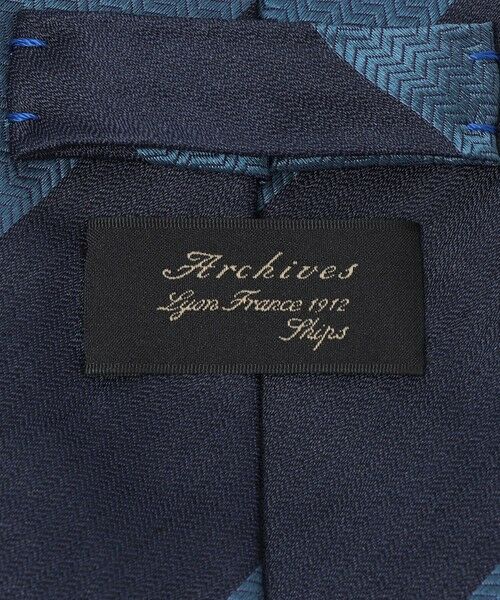 SHIPS / シップス ネクタイ | SHIPS: ヴィンテージ アーカイブ シルク ミニ ヘリンボーン ワイド ストライプ ネクタイ | 詳細2