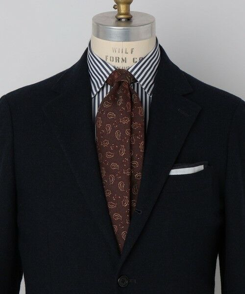 SHIPS / シップス ネクタイ | Puccini: シルク ウール メランジ ペイズリー ネクタイ | 詳細1
