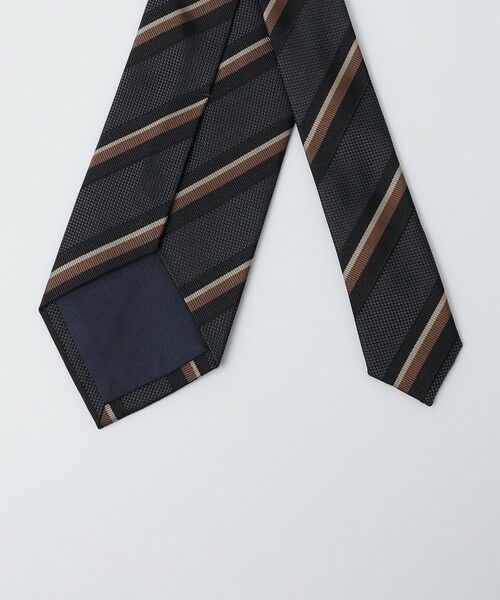 SHIPS / シップス ネクタイ | Holliday＆Brown: シルク バスケット ストライプ ネクタイ | 詳細1