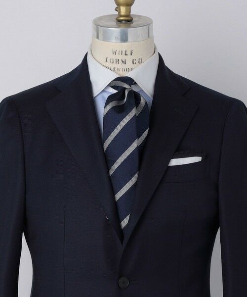 SHIPS / シップス ネクタイ | SHIPS: シルク バスケット ヘリンボーン ストライプ ネクタイ | 詳細1