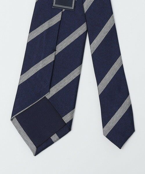 SHIPS / シップス ネクタイ | SHIPS: シルク バスケット ヘリンボーン ストライプ ネクタイ | 詳細3