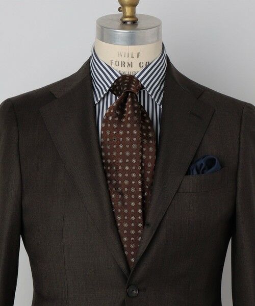 SHIPS / シップス ネクタイ | SHIPS: シルク サテン フラワー コモン ネクタイ | 詳細1