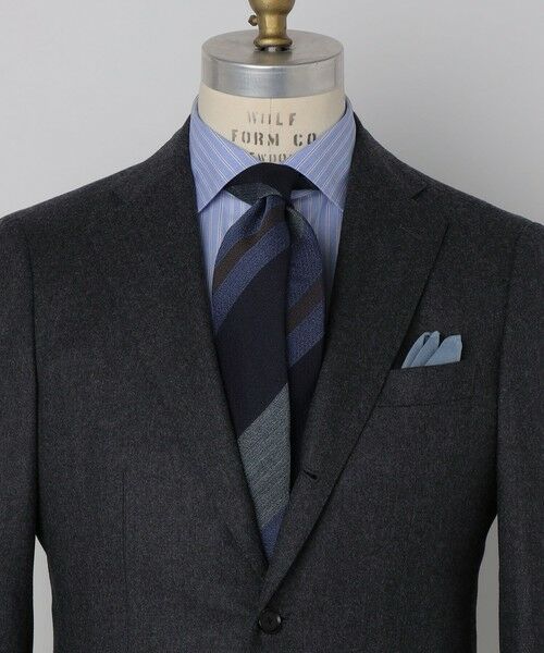 SHIPS / シップス ネクタイ | SHIPS: シルク デラヴェ ワイド ストライプ ネクタイ | 詳細1