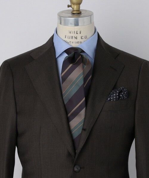 SHIPS / シップス ネクタイ | SHIPS: シルク カスミ サテン マルチ ストライプ ネクタイ | 詳細1