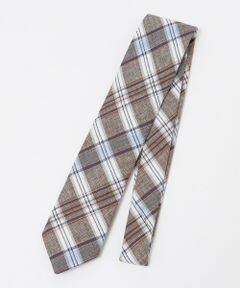 SHIPS / シップス ネクタイ | BREUER: リネン コットン チェック ネクタイ