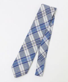 SHIPS / シップス ネクタイ | BREUER: リネン コットン チェック ネクタイ