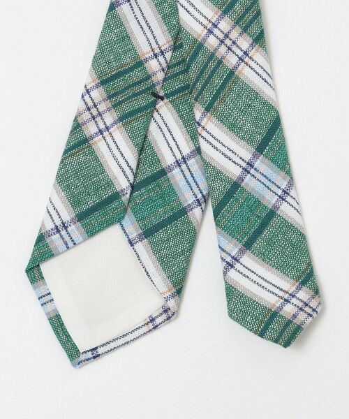 SHIPS / シップス ネクタイ | BREUER: リネン コットン チェック ネクタイ | 詳細1