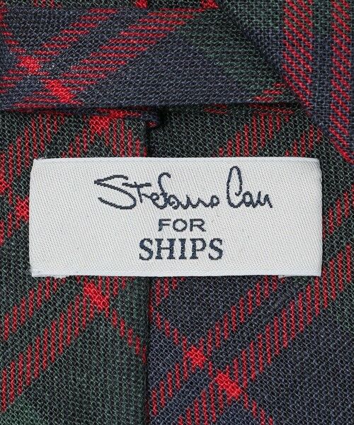 SHIPS / シップス ネクタイ | Stefano cau: リネン フリンジ タータンチェック ネクタイ | 詳細2