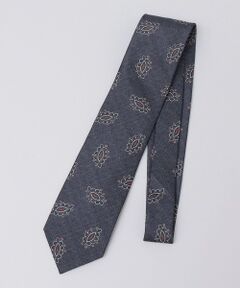 SHIPS / シップス ネクタイ | SHIPS: LUXURY シルク リーフモチーフ プリント ネクタイ