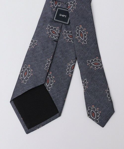 SHIPS / シップス ネクタイ | SHIPS: LUXURY シルク リーフモチーフ プリント ネクタイ | 詳細1