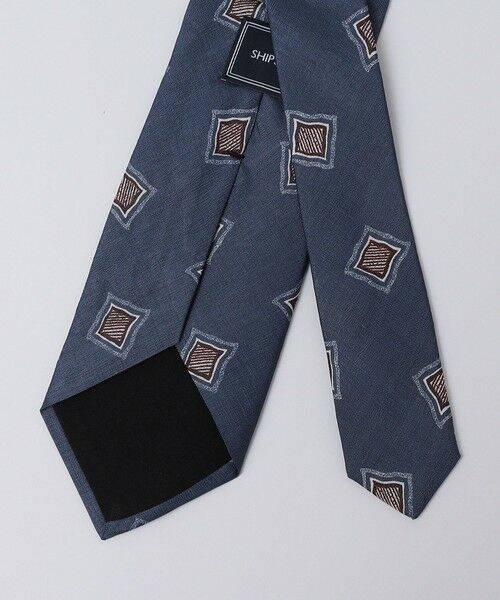 SHIPS / シップス ネクタイ | SHIPS: LUXURY シルク スクエア コモン プリント ネクタイ | 詳細1
