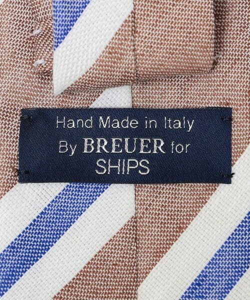 SHIPS / シップス ネクタイ | BREUER: コットン リネン ストライプ ネクタイ | 詳細2