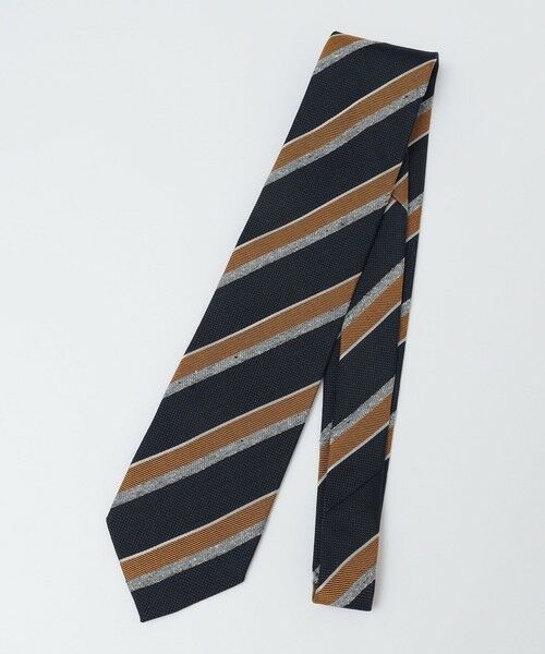 SHIPS / シップス ネクタイ | Stefanobigi: シルク コットン メランジ ストライプ ネクタイ | 詳細2
