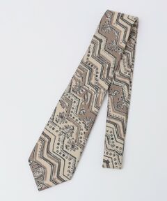 SHIPS / シップス ネクタイ | Puccini: リネン バティック柄 プリント ネクタイ