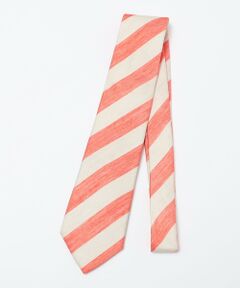 SHIPS / シップス ネクタイ | SHIPS: リネン シルク ワイド ストライプ ネクタイ