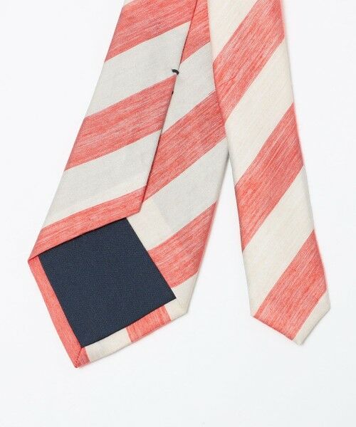 SHIPS / シップス ネクタイ | SHIPS: リネン シルク ワイド ストライプ ネクタイ | 詳細1