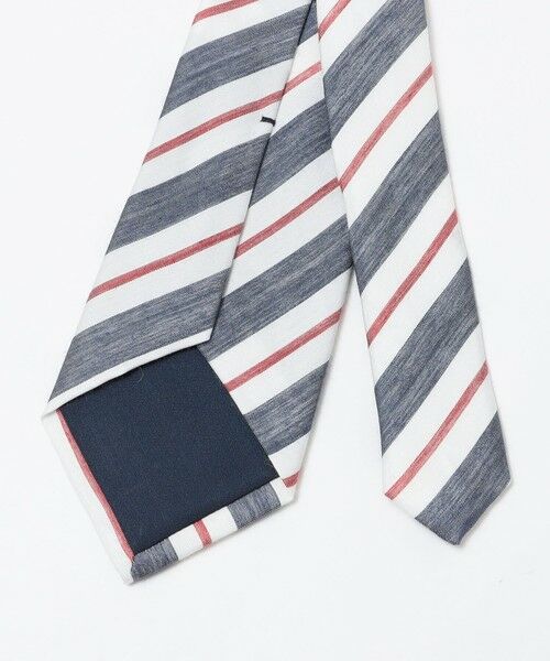 SHIPS / シップス ネクタイ | SHIPS: リネン シルク マルチ ストライプ | 詳細1