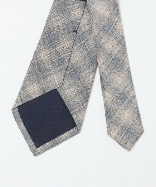 SHIPS / シップス ネクタイ | SHIPS: リネン ファジー チェック ネクタイ | 詳細1