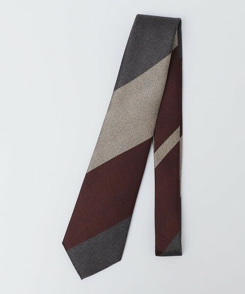 SHIPS / シップス ネクタイ | SHIPS: シルク ヘリンボーン ワイド ストライプ ネクタイ | 詳細6