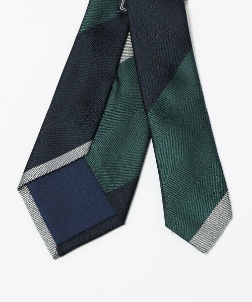 SHIPS / シップス ネクタイ | SHIPS: シルク ヘリンボーン ワイド ストライプ ネクタイ | 詳細1
