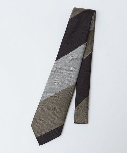 SHIPS / シップス ネクタイ | SHIPS: シルク ヘリンボーン ワイド ストライプ ネクタイ | 詳細15