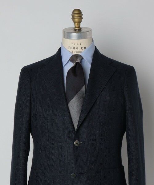 SHIPS / シップス ネクタイ | SHIPS: シルク ヘリンボーン ワイド ストライプ ネクタイ | 詳細19