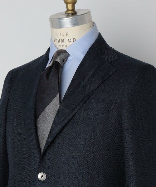 SHIPS / シップス ネクタイ | SHIPS: シルク ヘリンボーン ワイド ストライプ ネクタイ | 詳細20