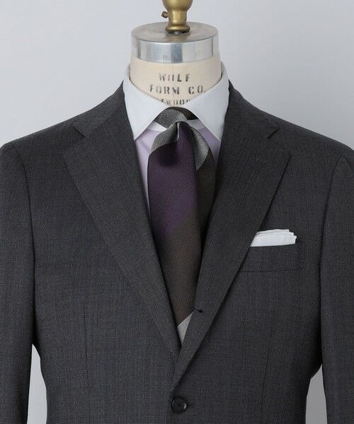 SHIPS / シップス ネクタイ | SHIPS: シルク ヘリンボーン ワイド ストライプ ネクタイ | 詳細4