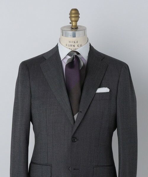 SHIPS / シップス ネクタイ | SHIPS: シルク ヘリンボーン ワイド ストライプ ネクタイ | 詳細25