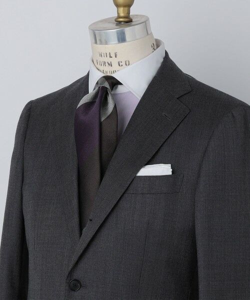 SHIPS / シップス ネクタイ | SHIPS: シルク ヘリンボーン ワイド ストライプ ネクタイ | 詳細5