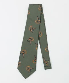 SHIPS / シップス ネクタイ | Puccini: シルク ウール ホースビット プリント ネクタイ