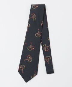 SHIPS / シップス ネクタイ | Puccini: シルク ウール ホースビット プリント ネクタイ