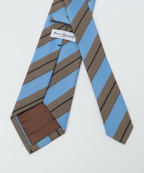 SHIPS / シップス ネクタイ | Errico Formicola: シルク/コットン ジャカードストライプ ネクタイ | 詳細1
