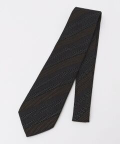 SHIPS / シップス ネクタイ | 【SHIPS別注】Stefano Cau: ウール プリント ドット ストライプ ネクタイ