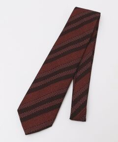 SHIPS / シップス ネクタイ | 【SHIPS別注】Stefano Cau: ウール プリント ドット ストライプ ネクタイ