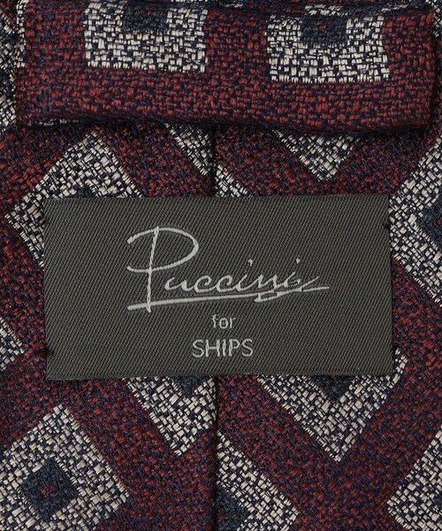 SHIPS / シップス ネクタイ | Puccini: シルク ジャカード スクエア コモン ネクタイ | 詳細2