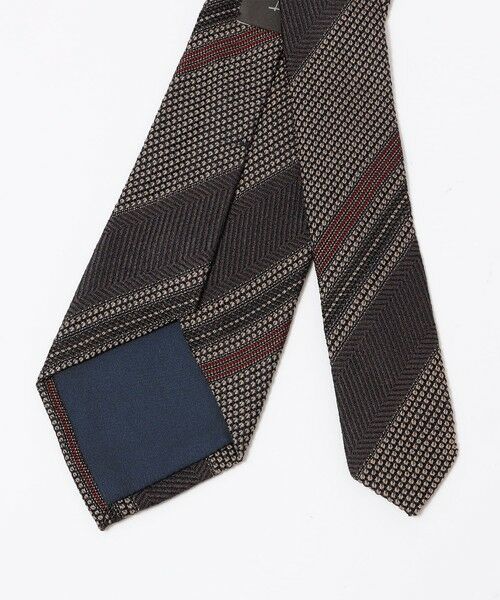 SHIPS / シップス ネクタイ | Puccini:  シルク ブークレ ストライプ ネクタイ | 詳細1
