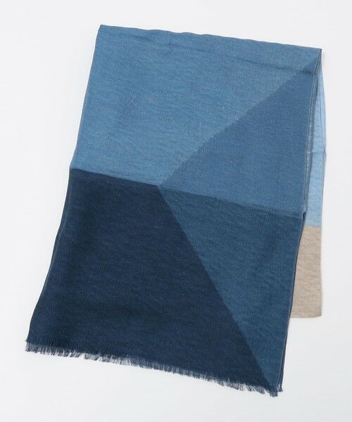 SHIPS / シップス マフラー・ショール・スヌード・ストール | SHIPS: コットン/リネン パターン ストール | 詳細1