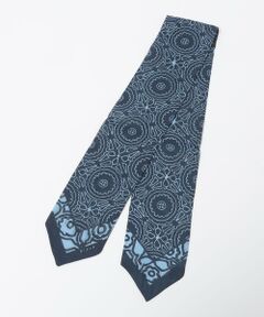 SHIPS / シップス マフラー・ショール・スヌード・ストール | BLECK: コットン/リネン/シルク フラワーメダリオン スカーフ