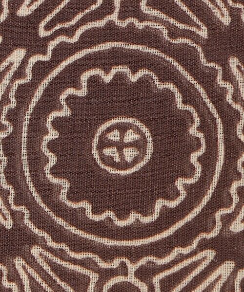 SHIPS / シップス マフラー・ショール・スヌード・ストール | BLECK: コットン/リネン/シルク フラワーメダリオン スカーフ | 詳細2