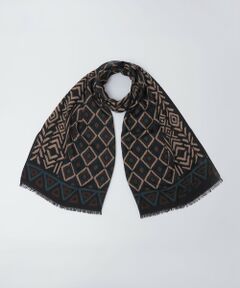 SHIPS / シップス マフラー・ショール・スヌード・ストール | Holliday＆Brown: ウール トライバル プリント ストール