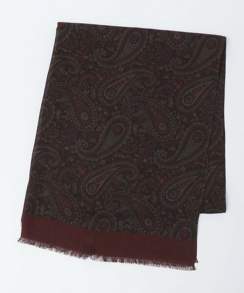 SHIPS / シップス マフラー・ショール・スヌード・ストール | Puccini: ウール プリンテッド ペイズリー ストール | 詳細1