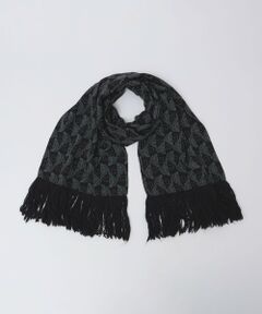 SHIPS / シップス マフラー・ショール・スヌード・ストール | 【SHIPS別注】STEFANO CAU: リーフモチーフ フリンジ ストール