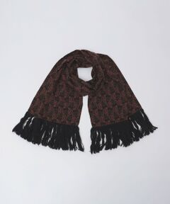 SHIPS / シップス マフラー・ショール・スヌード・ストール | 【SHIPS別注】STEFANO CAU: リーフモチーフ フリンジ ストール